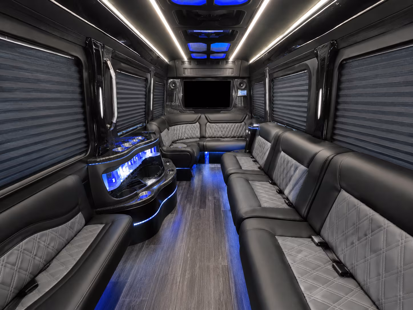 missouri city 30 passenger party bus interior